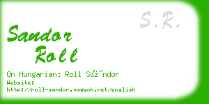 sandor roll business card